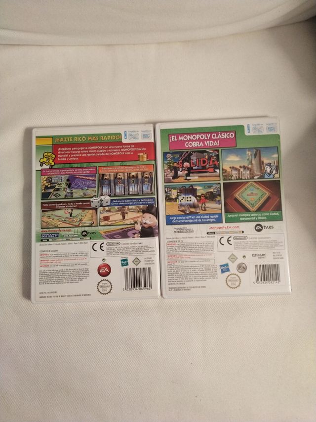 lote 2 juegos Wii de Monopoly