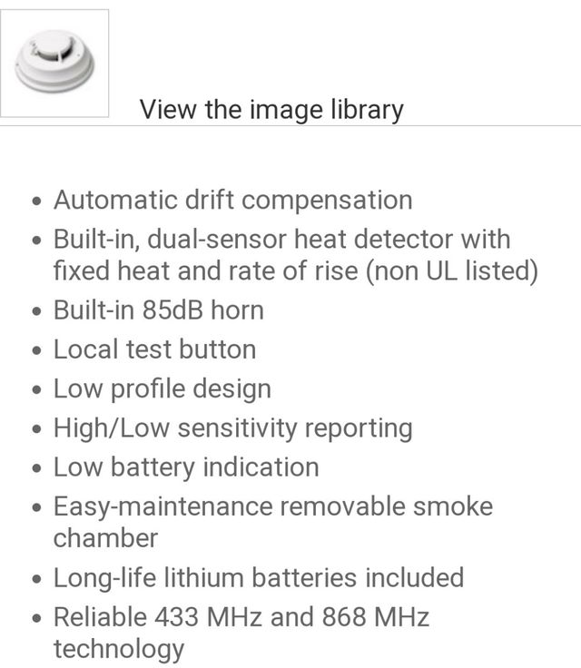 Detectores fuego DSC autónomos y/o inalámbricos