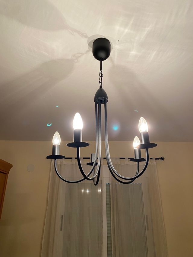 Conjunto lámpara forja