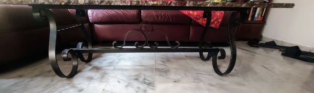 mesa de centro de fósiles de Erfoud 