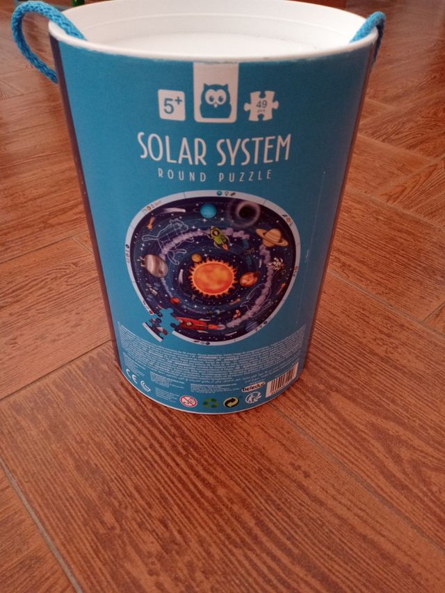 puzzle redondo sistema solar