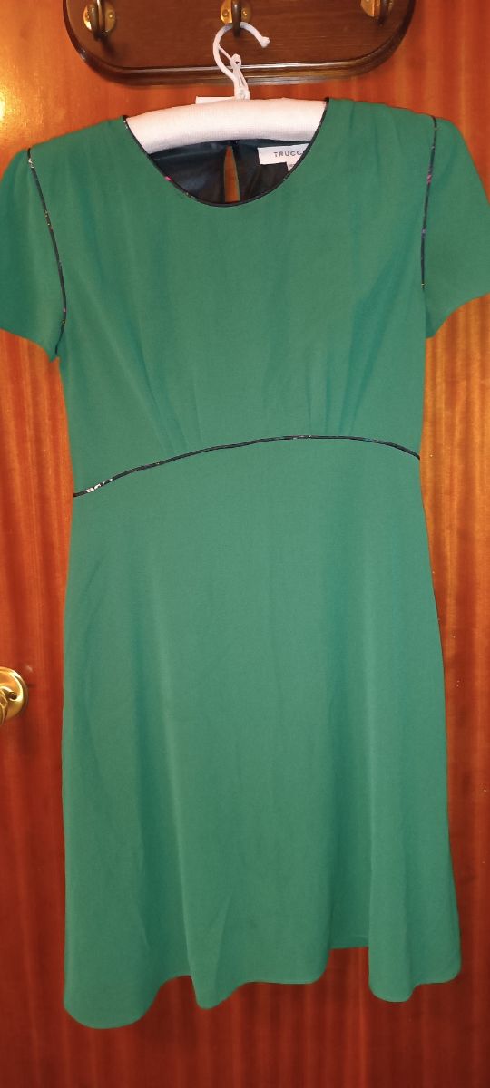 vestido mujer verde