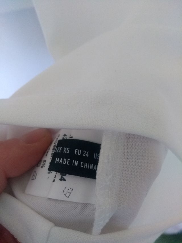 camiseta tirantes blanca XS Shein