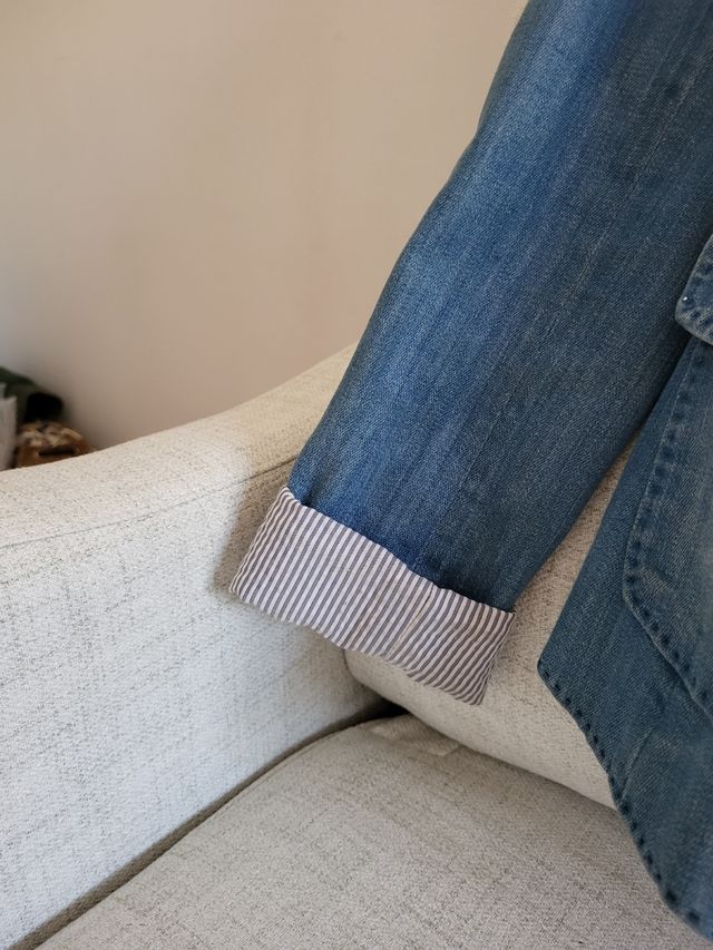 Blazer vaquera forrada .Massimo Dutti.Talla M