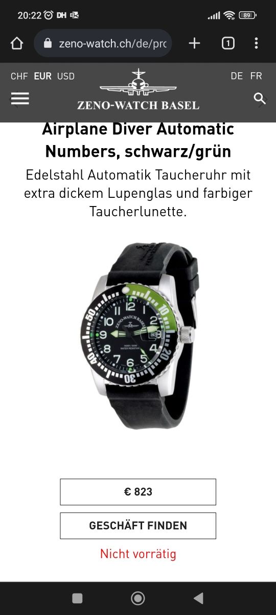 Reloj ZENO-WATCH BASEL