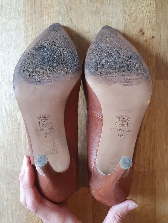 Zapato Bicolor Cuero Vaudelet & Fosco Talla 39