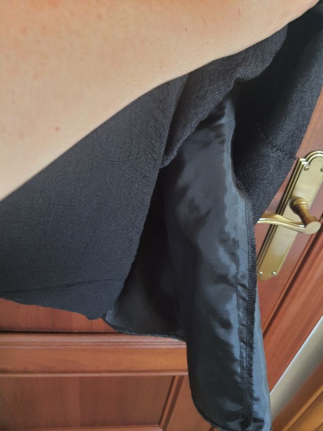 Vestido formal negro corto