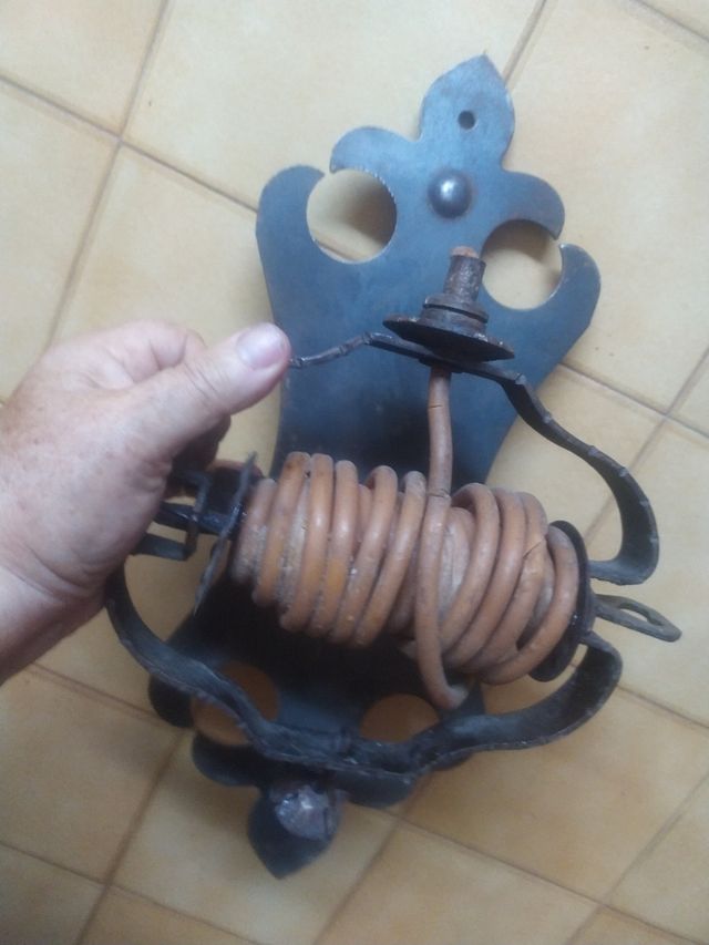 par de antiguos apliques de pared vela enroscada