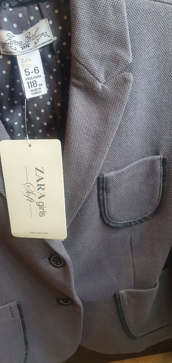 CHAQUETA NIÑA ZARA TALLA 5-6