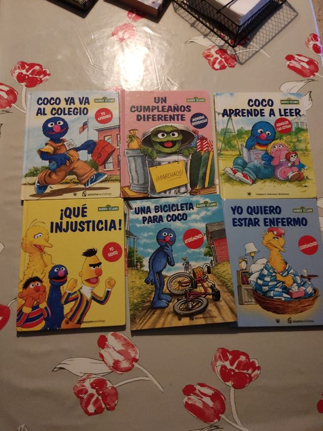 Barrio sesamo coleccion 6 libros y 6 dvd