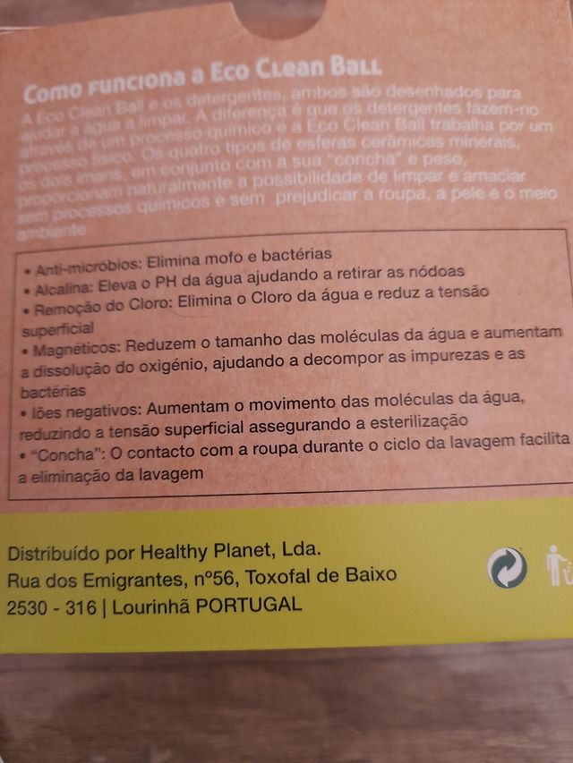 Ecoball  365 lavagens de roupa