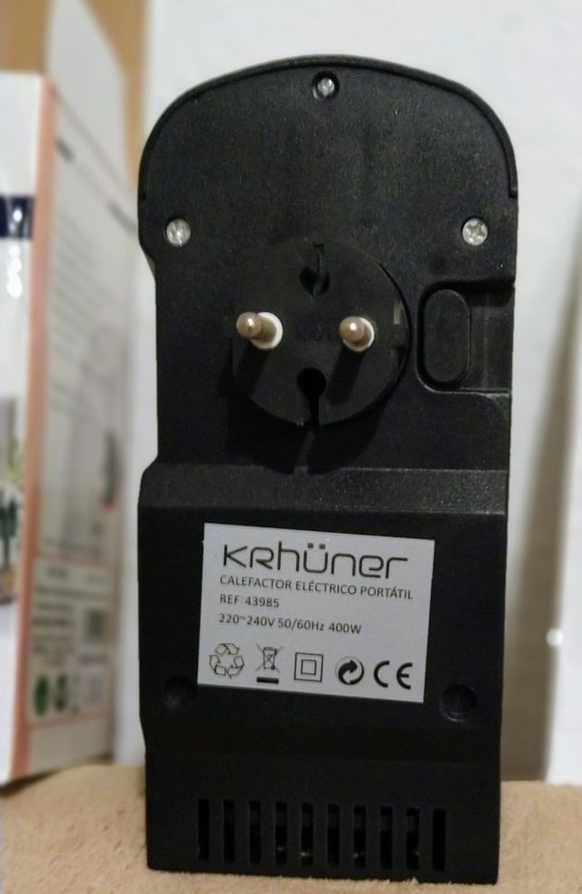 calefactor portátil bajo consumo