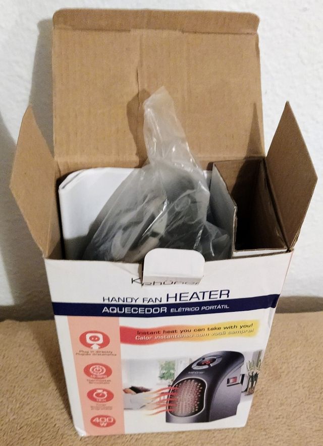 calefactor portátil bajo consumo