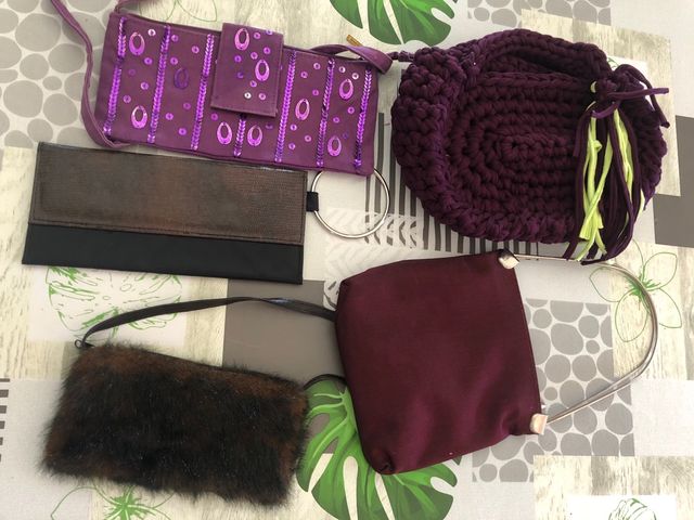 Lote de 5 bolsos 