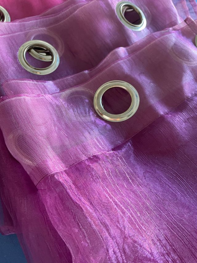 Pack de cortinas fuscia e roxo