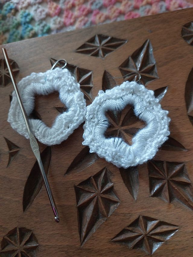 Pendientes ganchillo