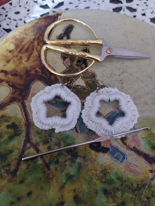 Pendientes ganchillo