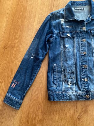 Cazadora vaquera decorada MANGO 11-12 años