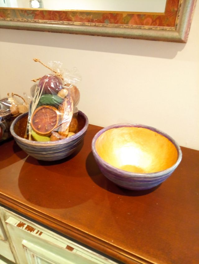 Centro mesa dorado purpura