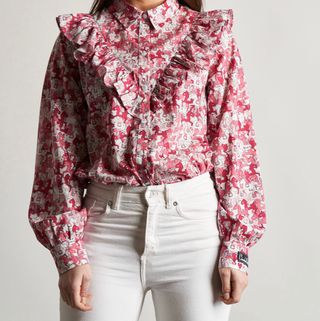  Camisa estampada caballitos Anabel Lee, talla XS.