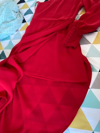 Vestido fiesta rojo Ferrari Elena Navarro 