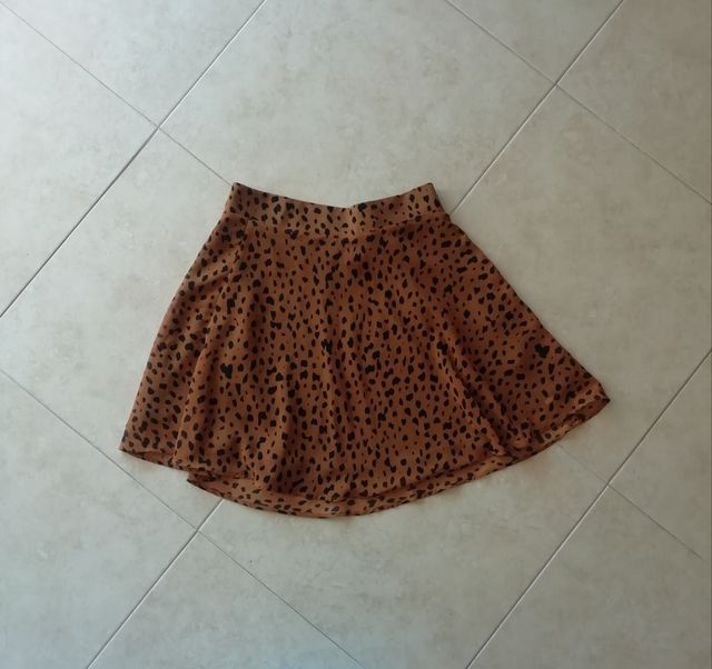 Falda estampada Bershka