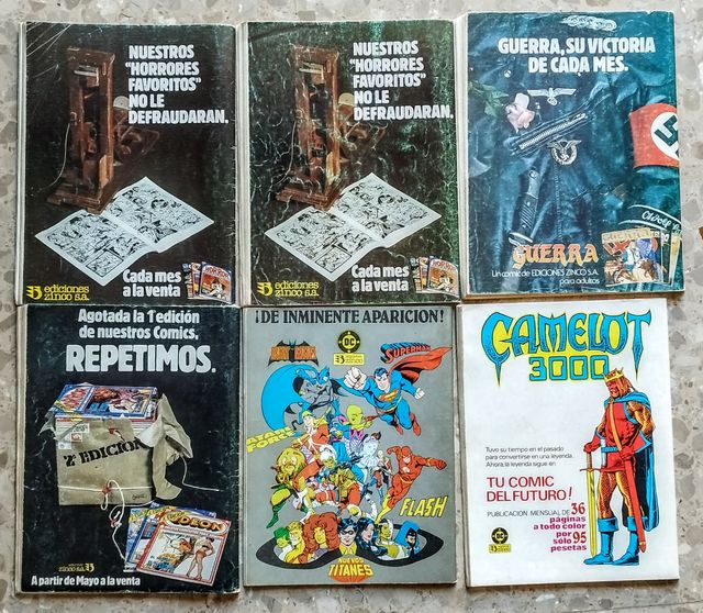 6 Cómics MONSTERS de Zinco ( 1981 )