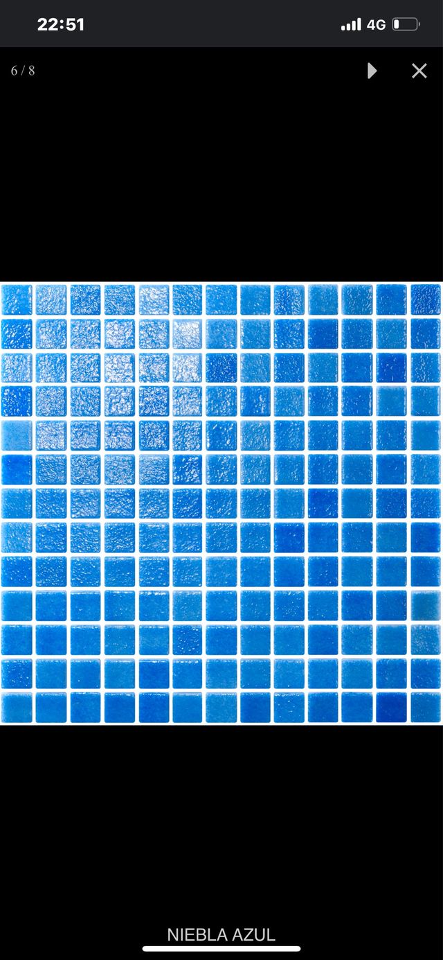 Gresite azul piscina ( en 1 calidad) a 12,50 eurm2