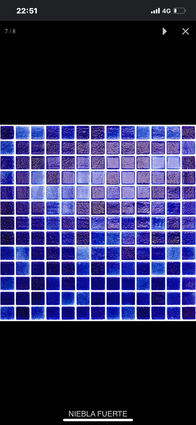 Gresite azul piscina ( en 1 calidad) a 12,50 eurm2