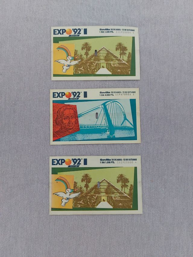 Entradas Expo Sevilla 1992