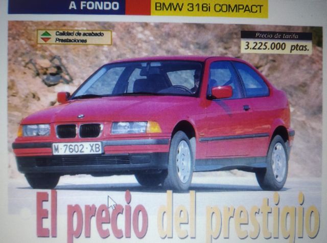 Pruebas BMW E36 Compact de revistas