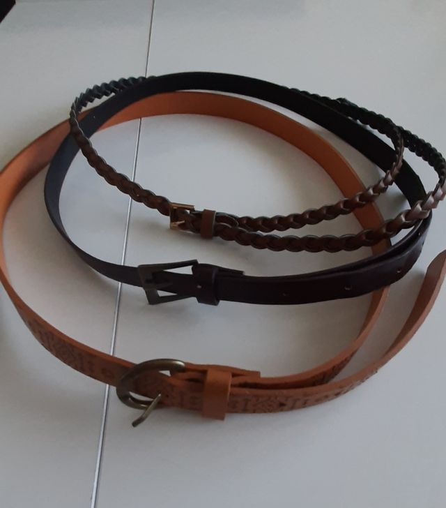 Lote 3 cinturones mujer