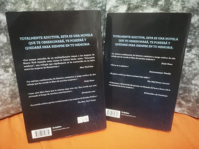 cincuenta sombras de Grey 1 y 2