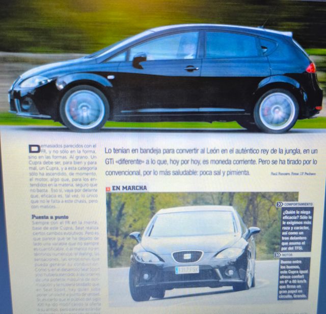 Pruebas Seat León de revistas