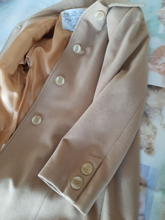 Cappotto donna color cammello