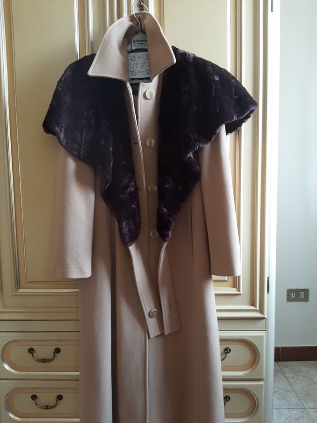 Cappotto donna color cammello