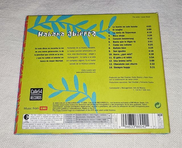 CD HABANA ABIERTA "Boomerang"