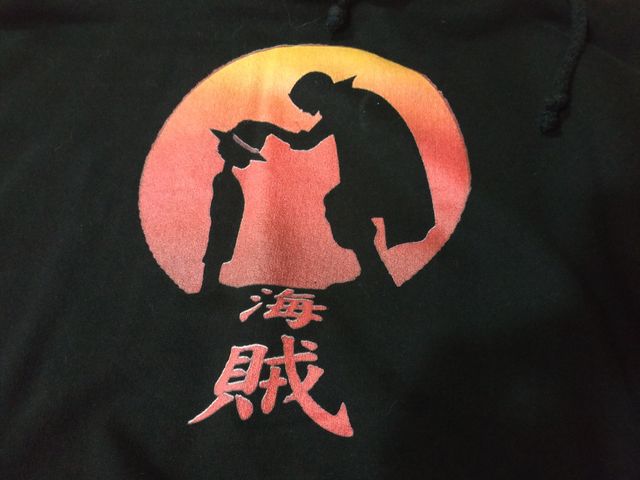 sudadera con capucha One Piece - Luffy y Shanks