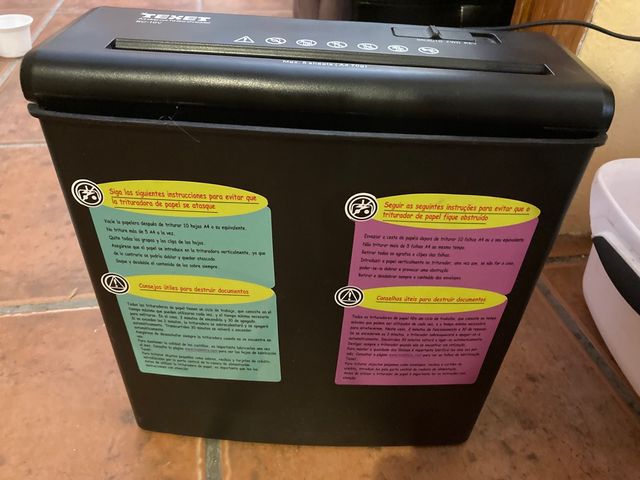 Destructor papel TEXET SC 10V