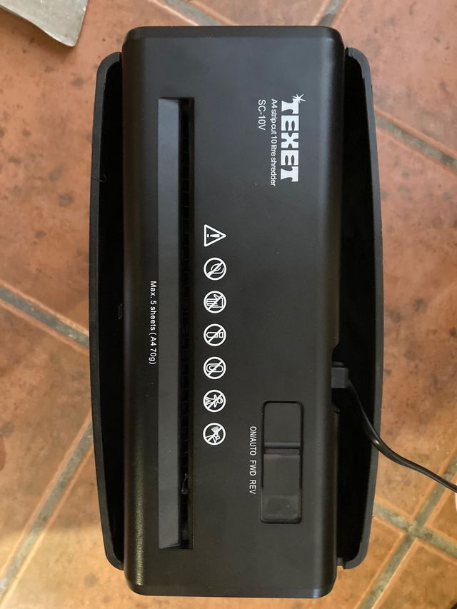 Destructor papel TEXET SC 10V