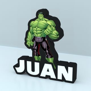 Lámpara / Luminoso Led INCREIBLE HULK
