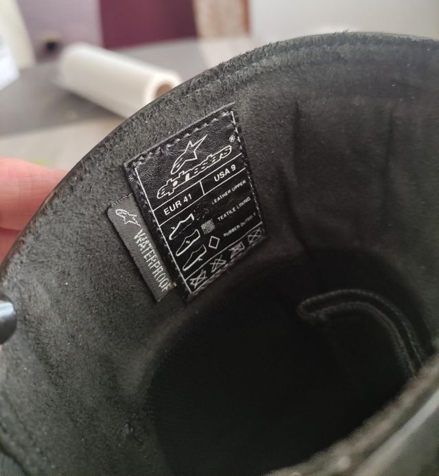 botas moto alpinestars mujer talla 40-41