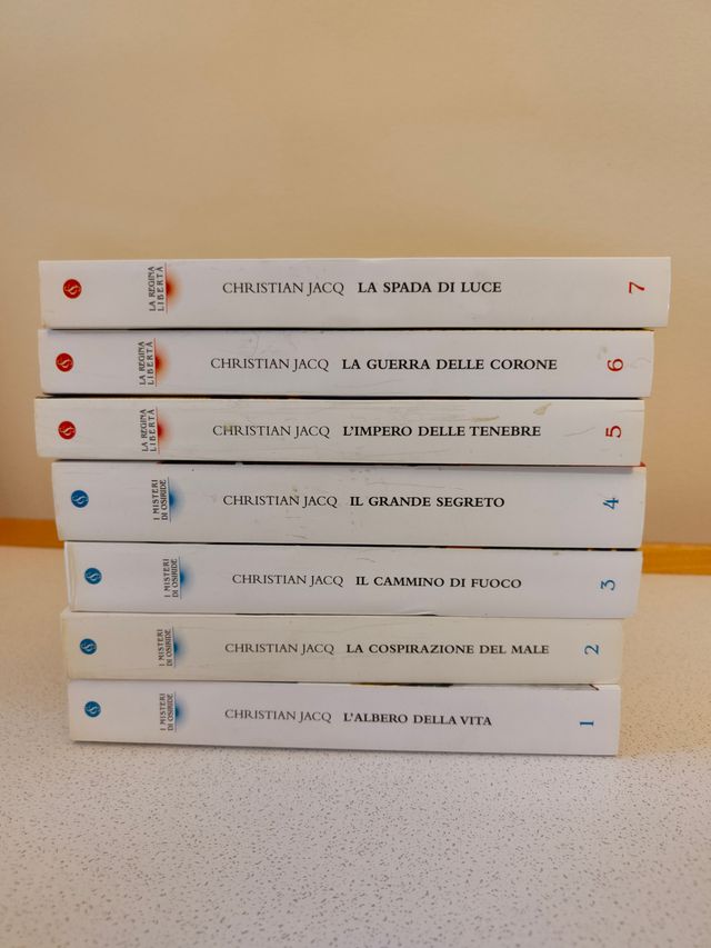 Collana completa romanzi egizi Christian Jacq