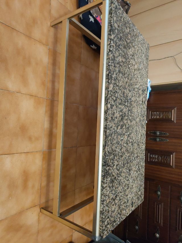 Mesa de salón de piedra de mármol