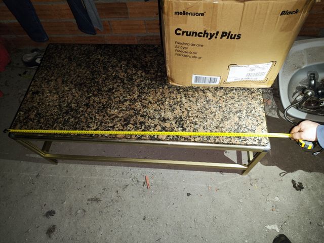 Mesa de salón de piedra de mármol