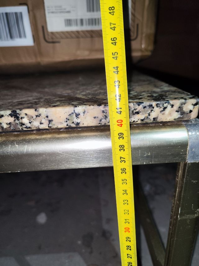 Mesa de salón de piedra de mármol