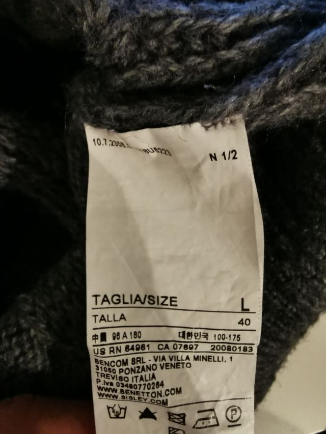 Cardigan Benetton lana e Alpaca