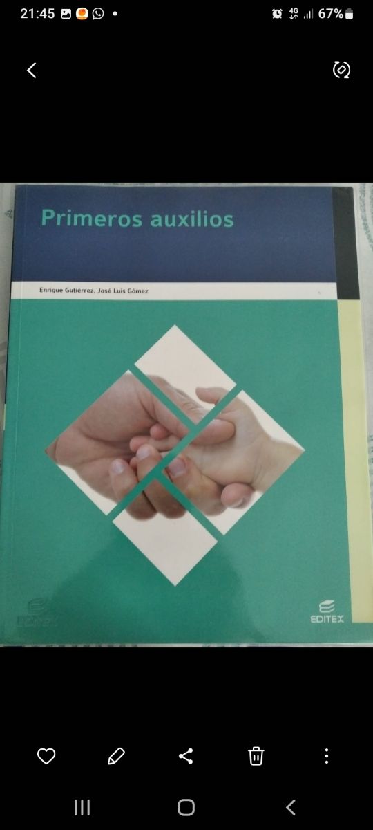 Libro Primeros auxilios.