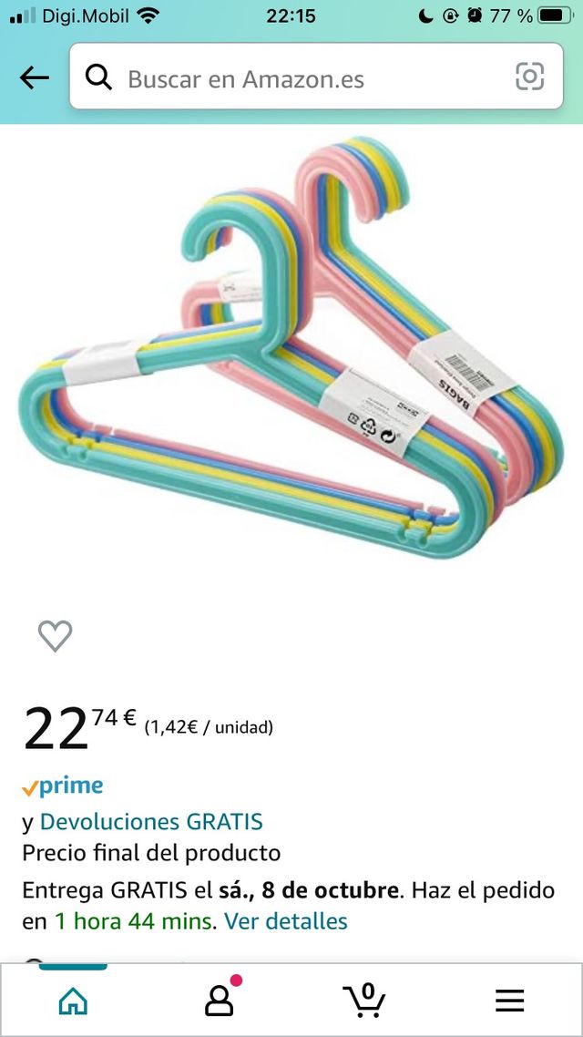 8 perchas infantiles