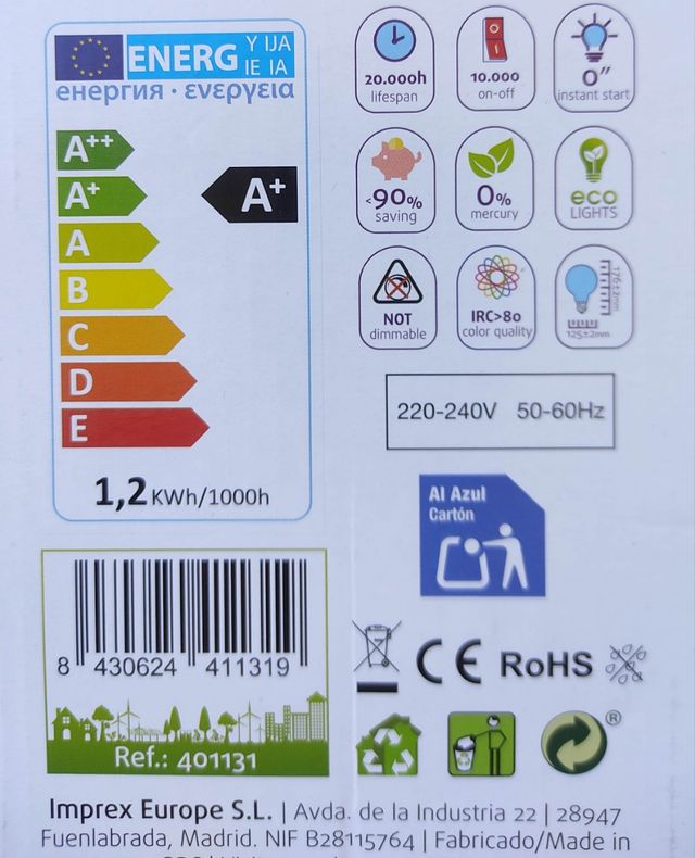 Bombilla LED decorativa